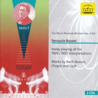 Johann Sebastian Bach - Ferruccio Busoni: Today Playing All His 1905/1907 Interpretations CD / Album