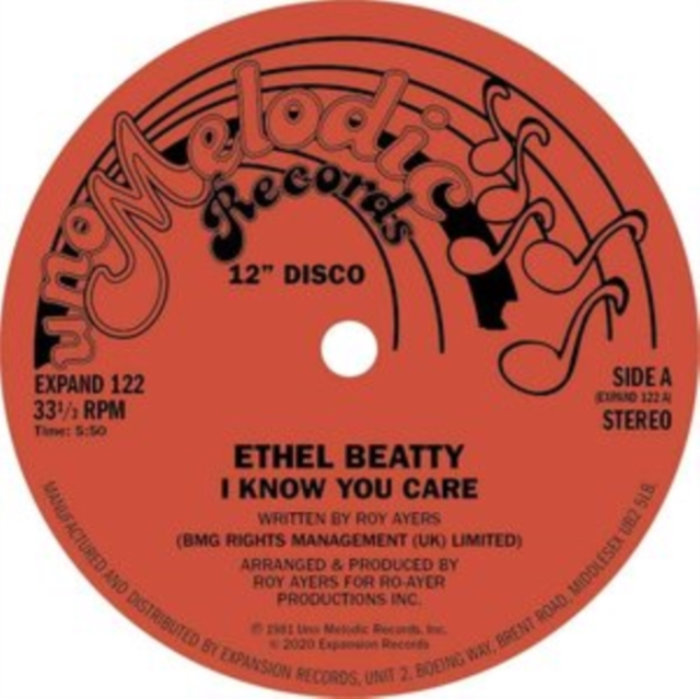 Ethel Beatty - I Know You Care/It's Your Love Vinyl / 12" Single