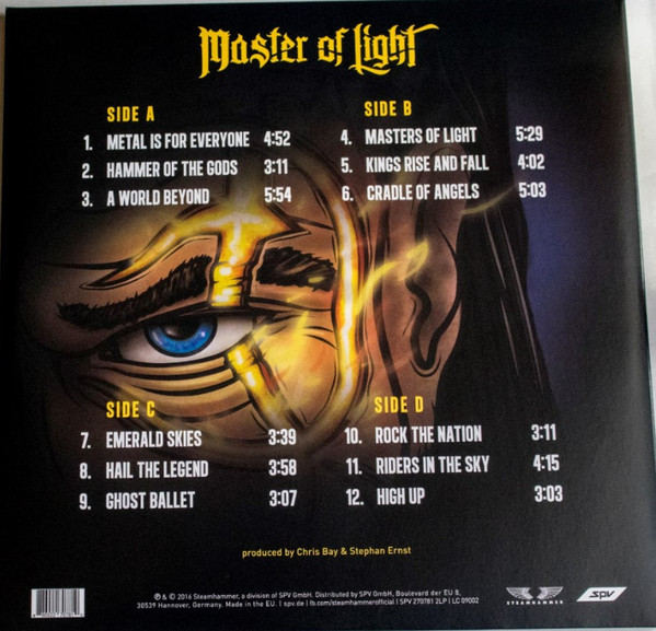 Freedom Call - Master Of Light vinyl